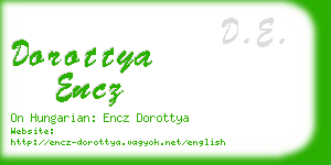 dorottya encz business card